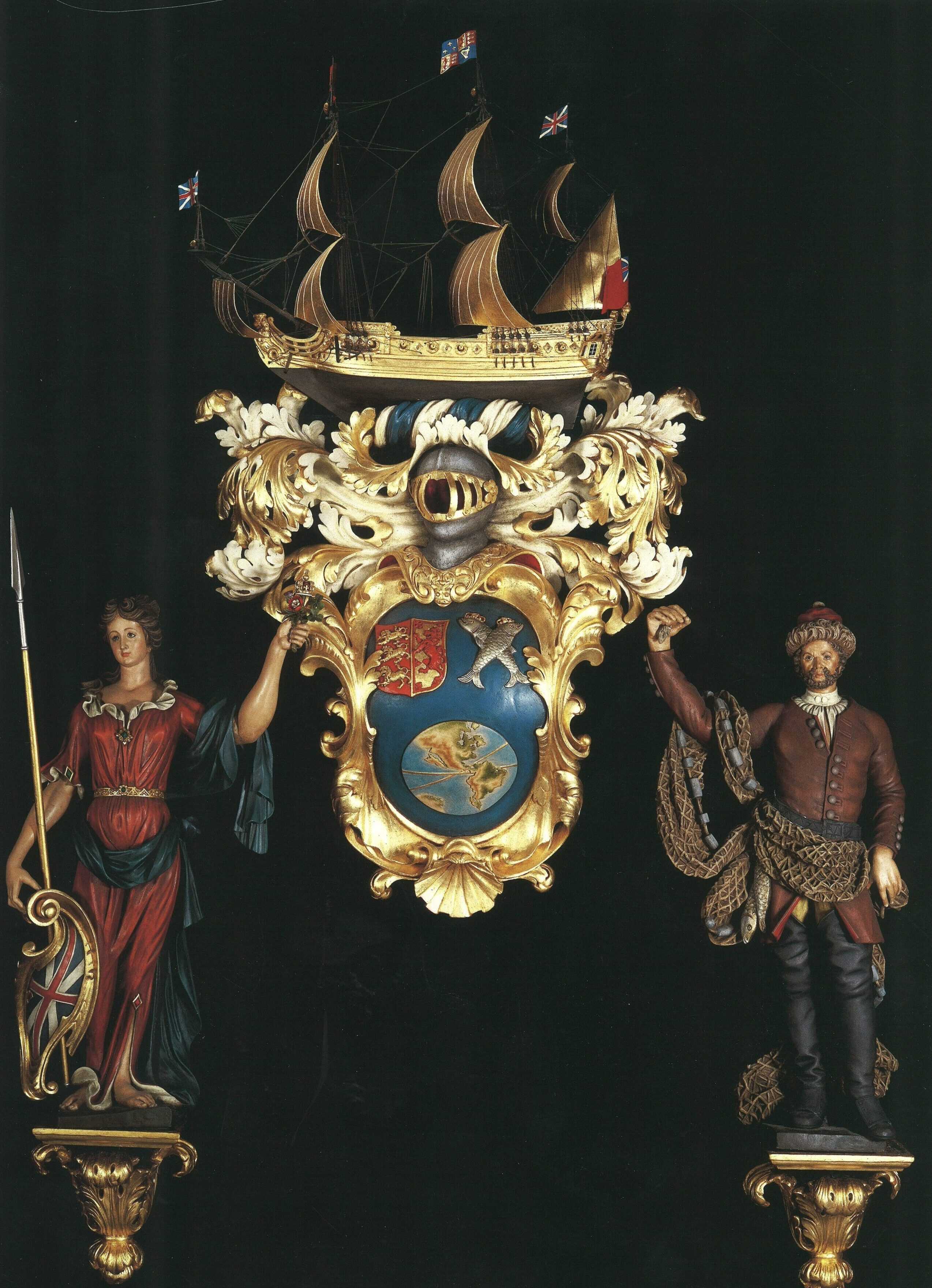 Illustration of Coat of Arms of the South Sea Company
