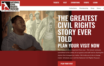 National Civil Rights Museum site screenshot