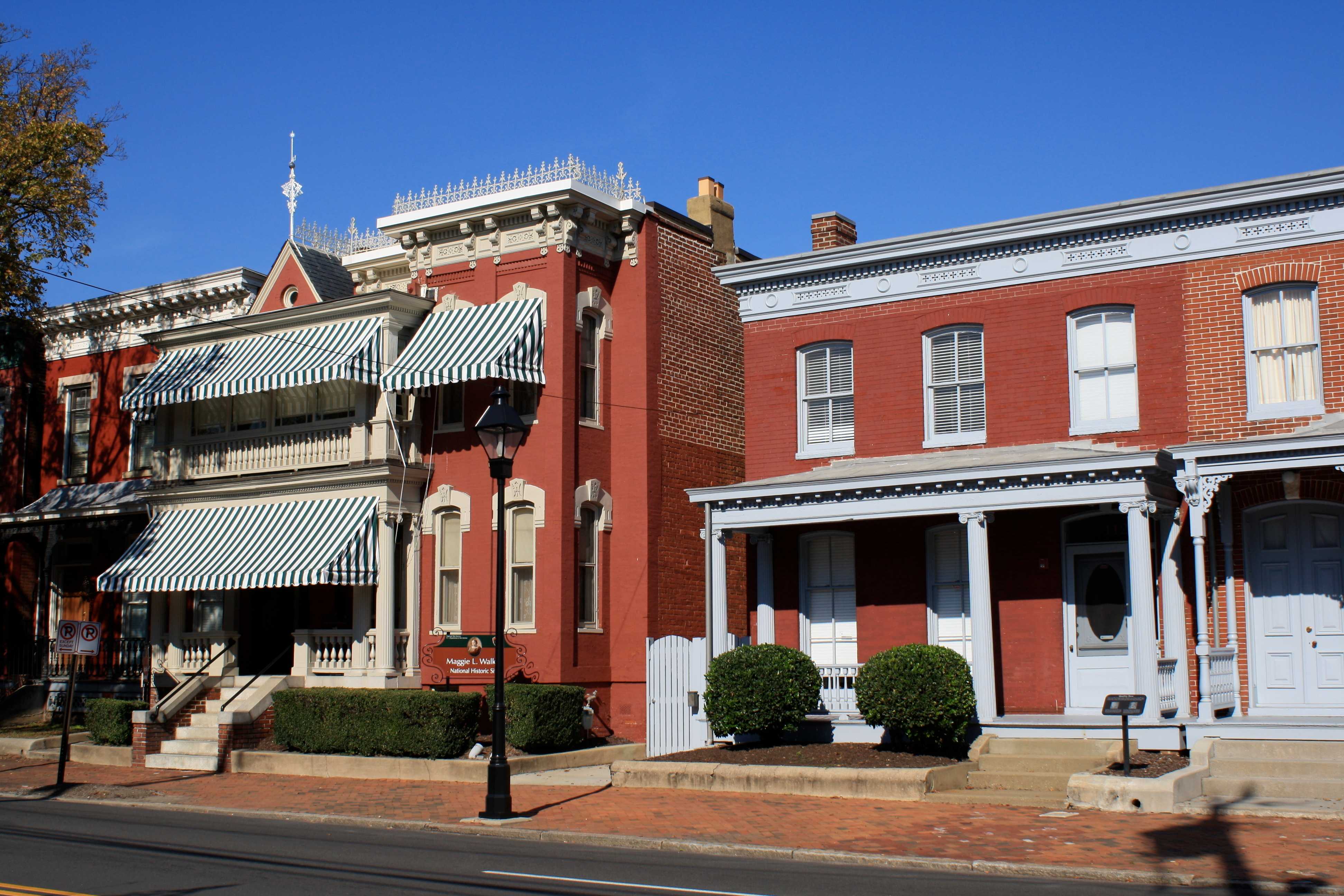 Photograph of the exterior of Maggie Walker’s home