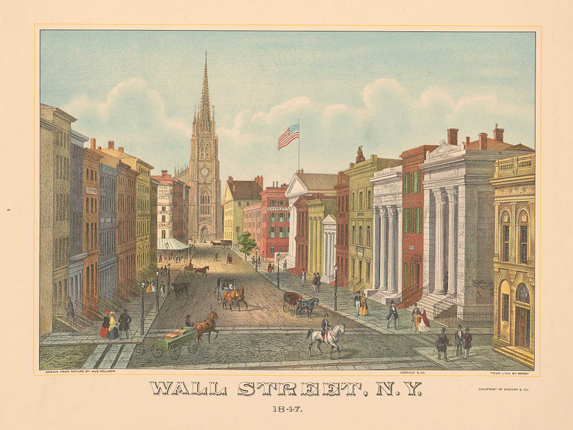 Illustration of Wall Street