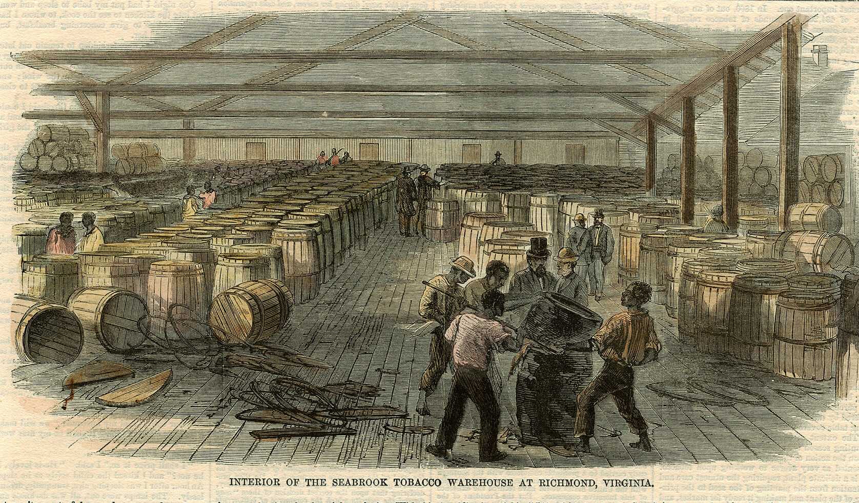 Illustration of Seabrook Tobacco Warehouse