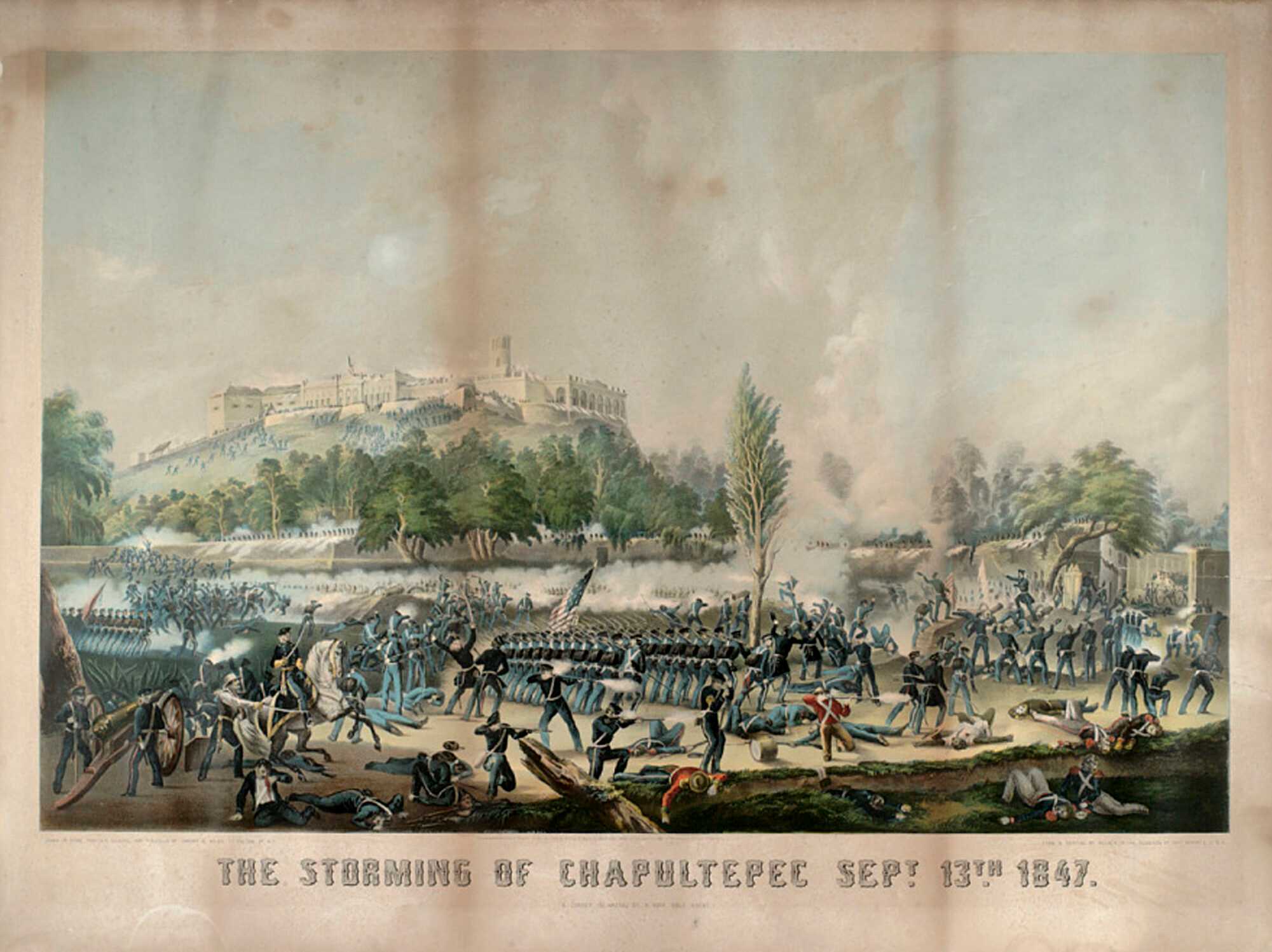 Illustration of the Storming of Chapultepec