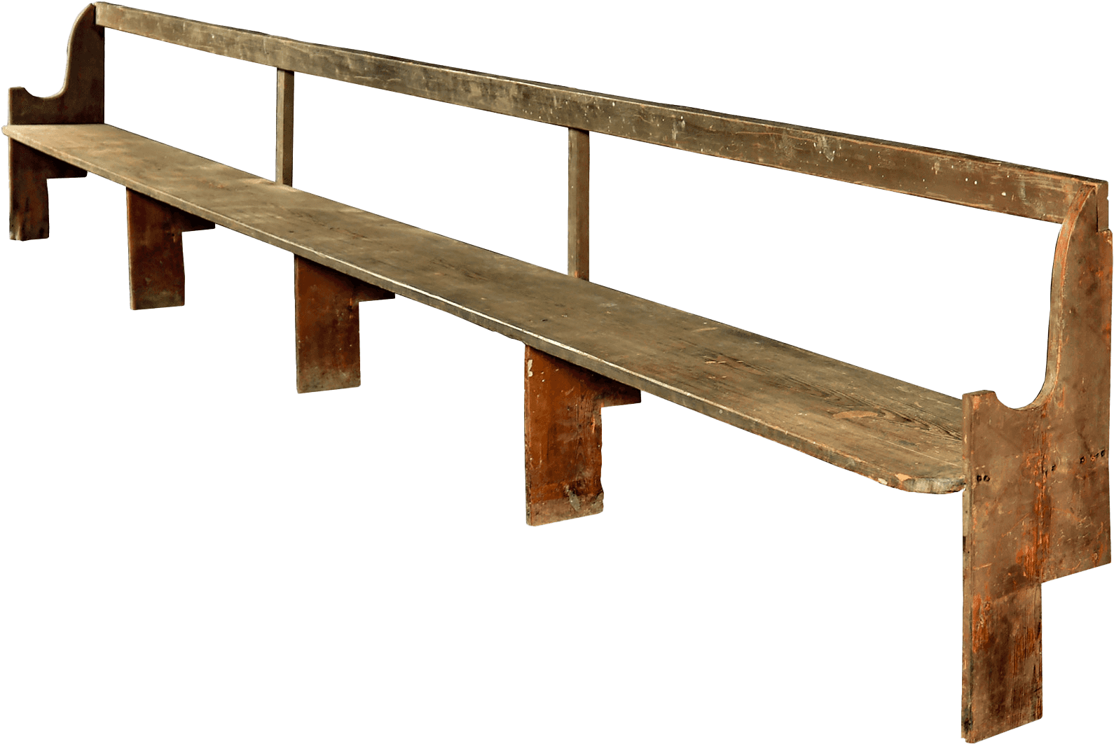 Photograph of a Presbyterian Church church pew from Edisto Island