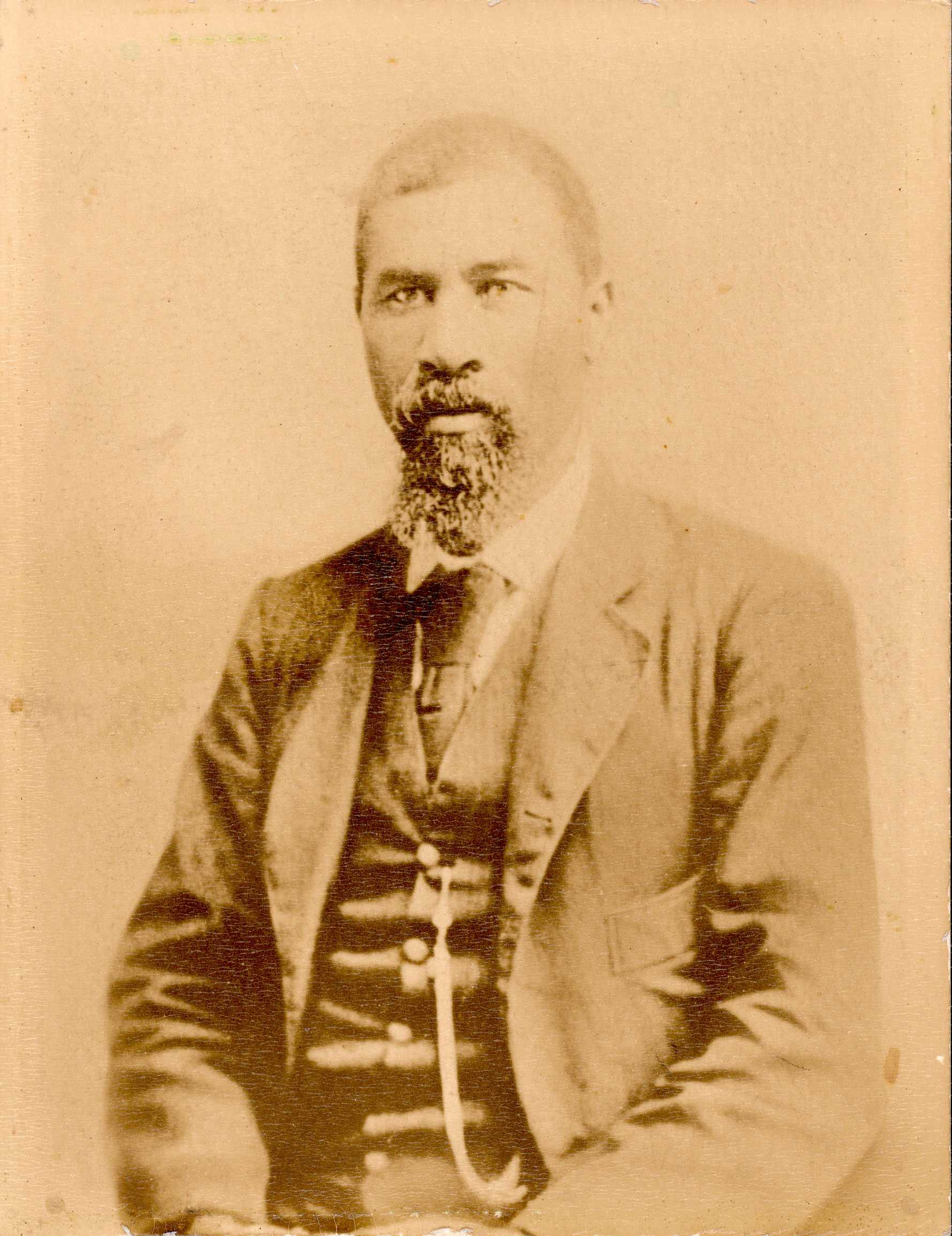 Sepia toned photograph of a Nelson W. Jordan