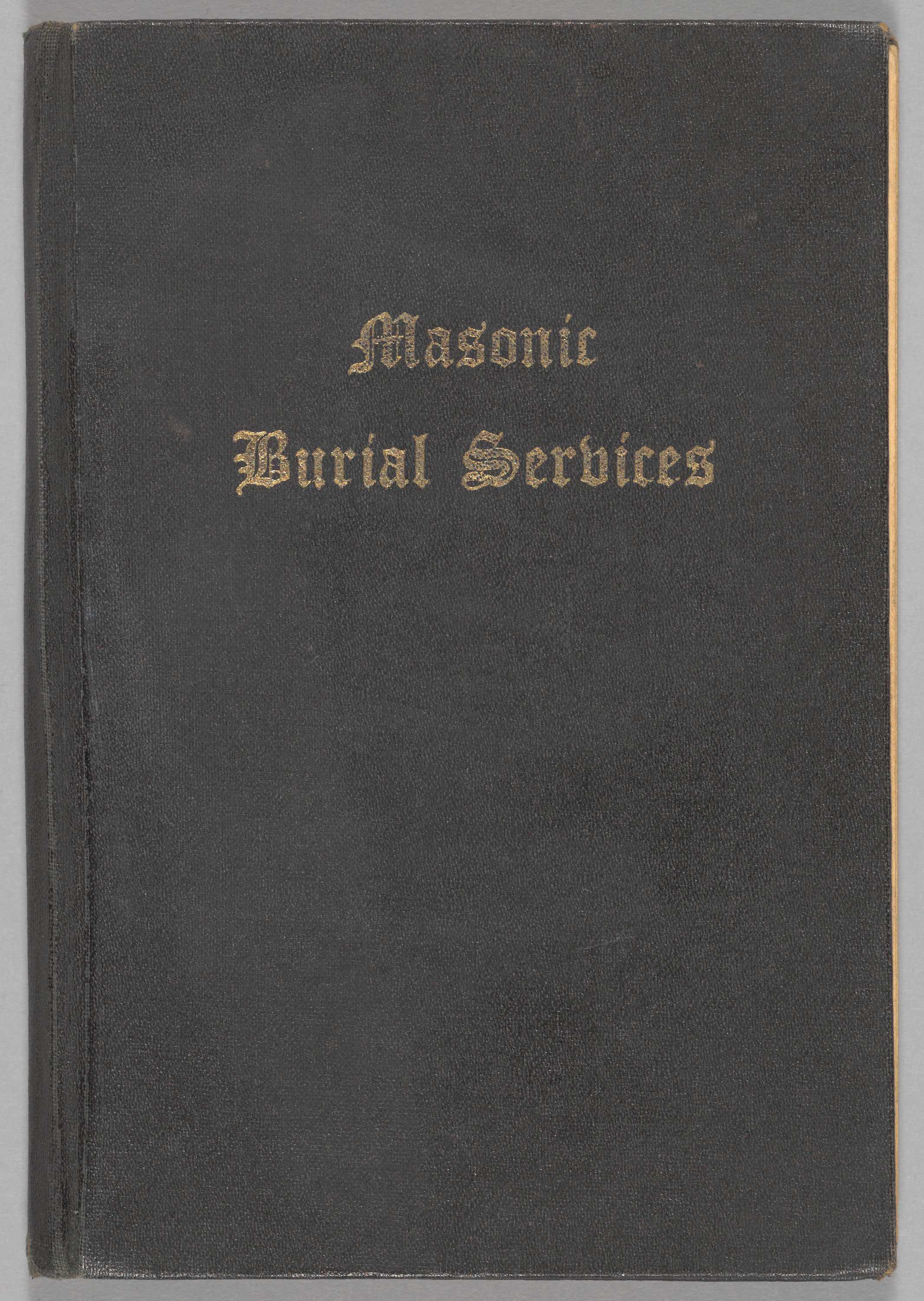 Cover image of Masonic Burial Services with General Instructions