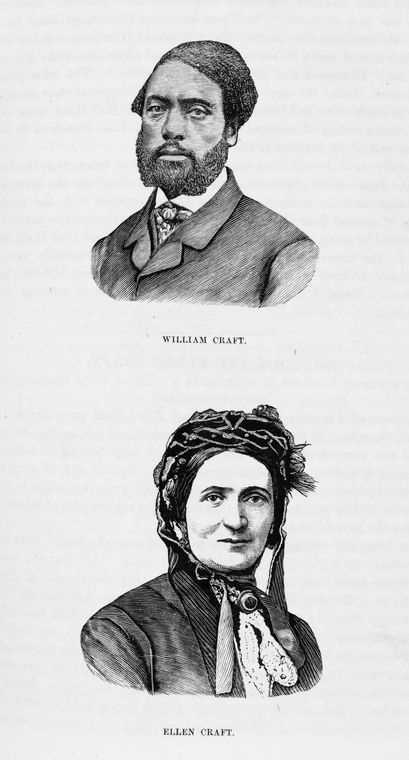 Illustrations of William and Ellen Craft