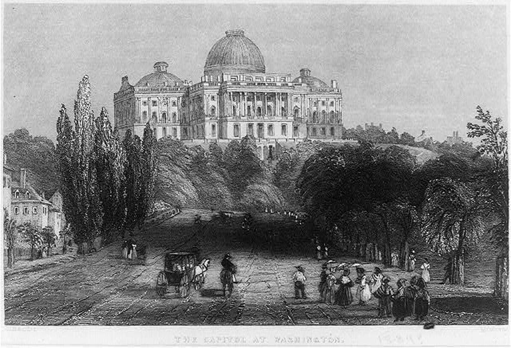 Illustration of United States Capitol building.