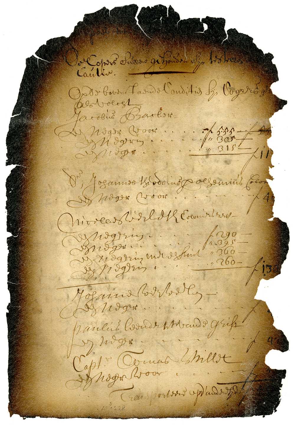 Photograph of a Slave Receipt