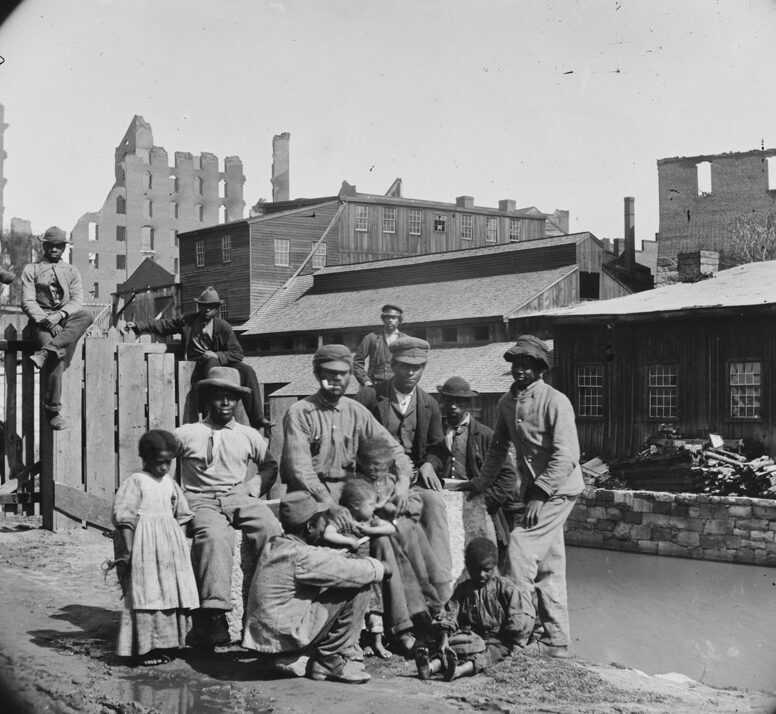 Photograph of a freed family