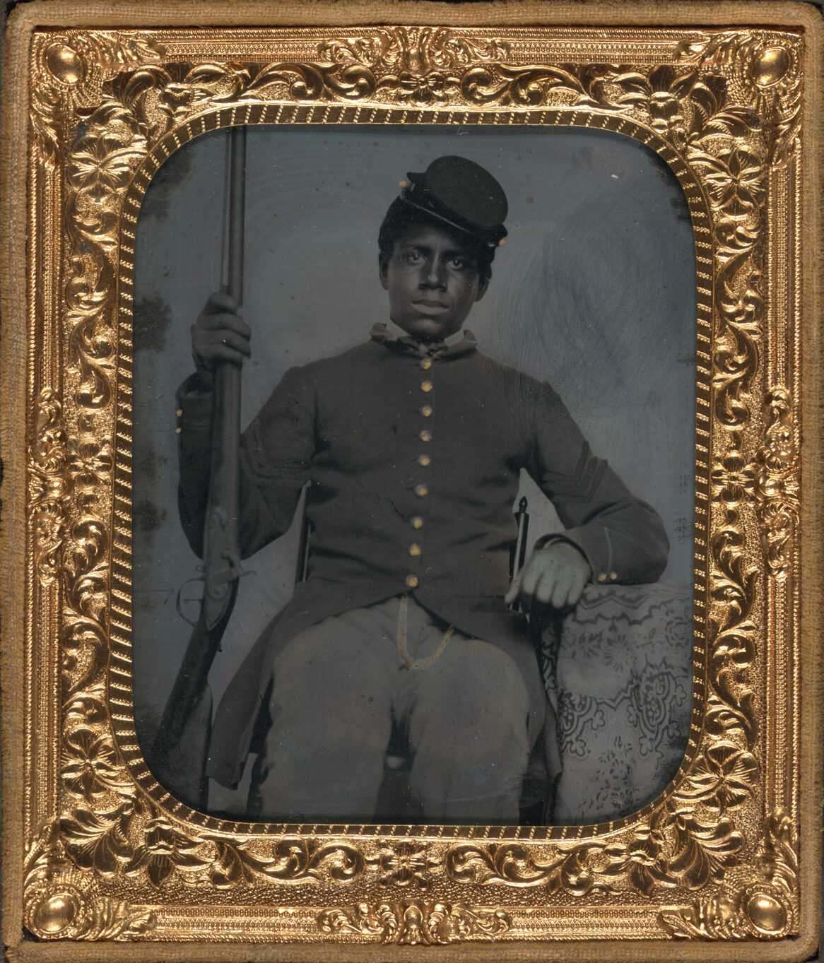 Photograph of Unidentified African American Sergeant