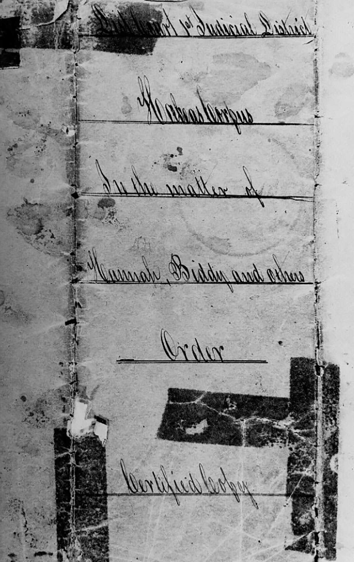 Image of Biddy Mason's Freedom Papers