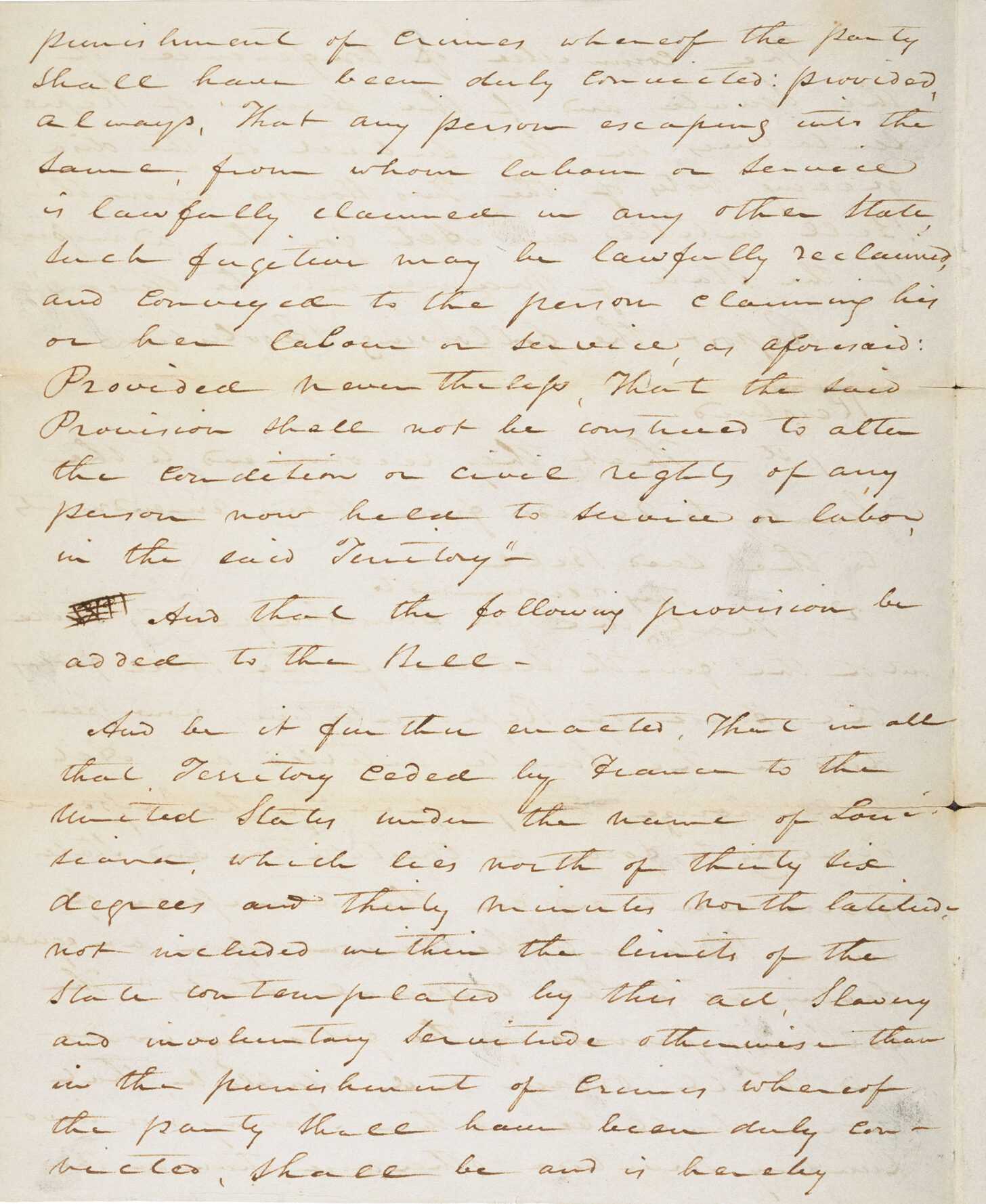 Page of the Missouri Compromise